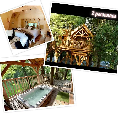 Perchee Luxe Avec Jacuzzi Domaine Du Marais Lüks kamp alanı Maisse