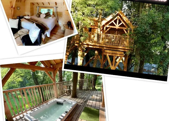 Perchée Luxe Avec Jacuzzi Domaine Du Marais Tente de luxe Maisse