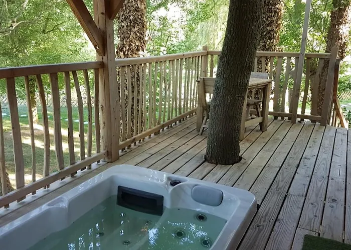 Perchée Luxe Avec Jacuzzi Domaine Du Marais Tente de luxe